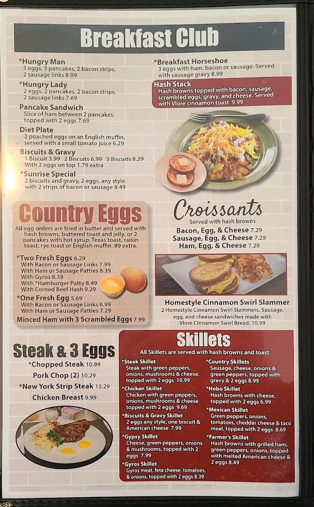 Brookfield family restaurant Menu image 4